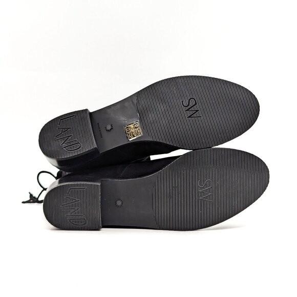 Stuart Weitzman Women Lowland Back Lace Black Suede OTK fashion Boots size 7.5 - Picture 8 of 11